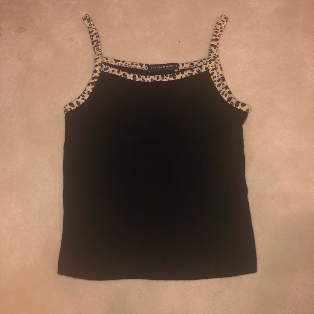 RARE cheetah print brandy tank